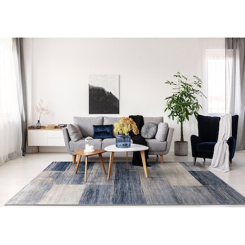 Tapete Mussa Azul Beige 2.90X2 Abadi
