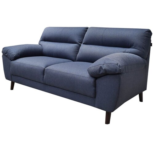 Sala Sofá y Love Seat Oliana Tela Azul Muebles  Liz