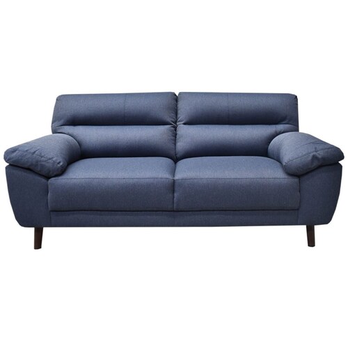 Sala Sofá y Love Seat Oliana Tela Azul Muebles  Liz