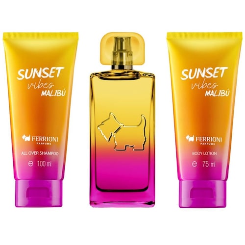 Set para Mujer Ferrioni Sunset Vibes Malibú Edt 100 Ml