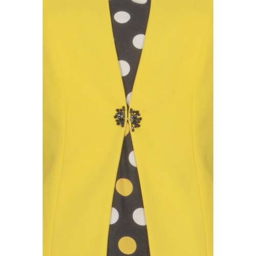 Conjunto 2 Pz Vestido y Saco Liso Manga 3/4 Joces
