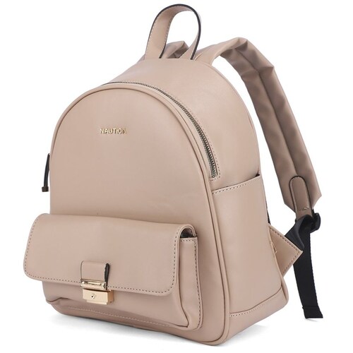 Bolsa Estilo Backpack Marca Náutica Color Nude Modelo A10080