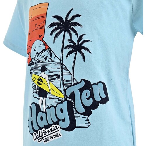 Playera para Niño Manga Corta Estampada Cuello Redondo Hang Ten