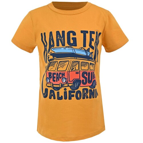 Playera para Niño Manga Corta Estampada Cuello Redondo Hang Ten