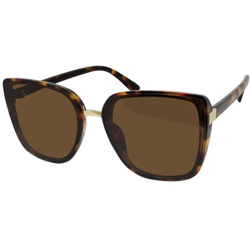 Lentes de Sol Cuadrados Pasta Carey Mica Café Mossimo
