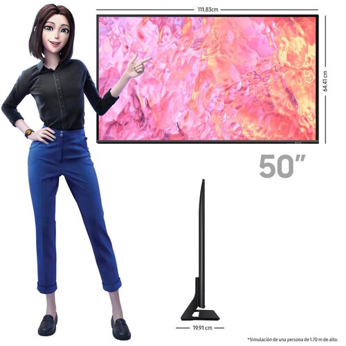 Pantalla 50" Samsung Qled 4K Qn50Q65Cafxzx