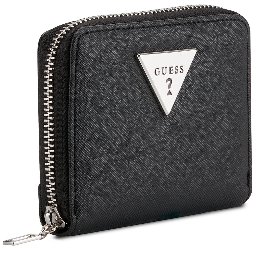 Cartera Negro Slg Small Zip Around Guess Factory