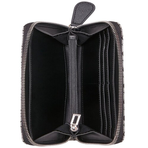 Cartera Negro Multi Slg Medium Zip Around Guess Factory