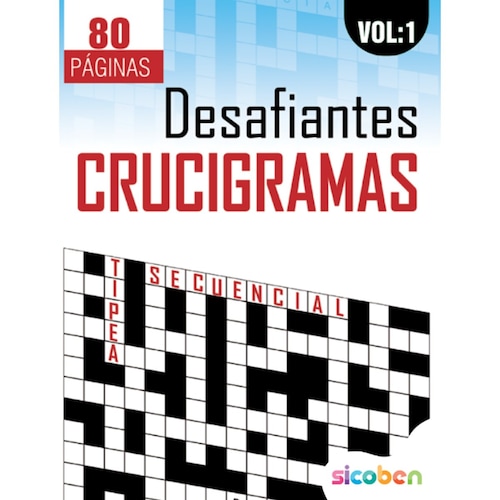 Libro de Crucigramas Desafiantes 20X26Cm 80 Páginas 2 Modelos Wizzdom