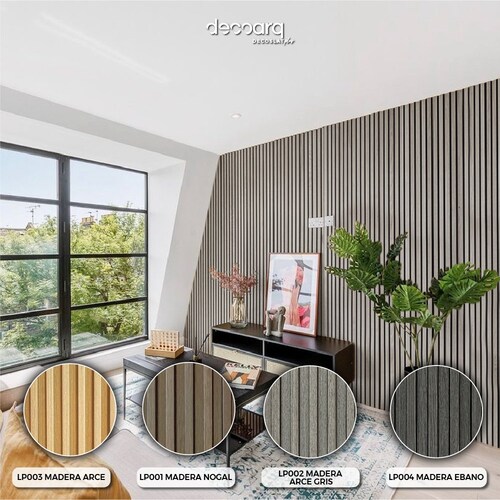 Lambrin Plus  Decorativo Madera Arce de 100 Cm X 17 Cm Cubre 1.7 M2 Deco Pvc