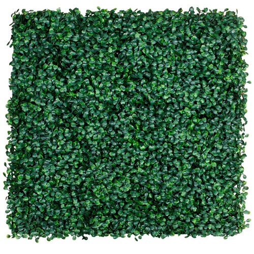 Muro Verde Clásico Arrayan  Follaje Artificial para Muro 50 X 50 Cm Cubre 2M2 Deco Pvc