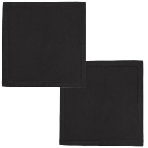 Home Nature Set 2 Servilletas Individuales Negro 40X40
