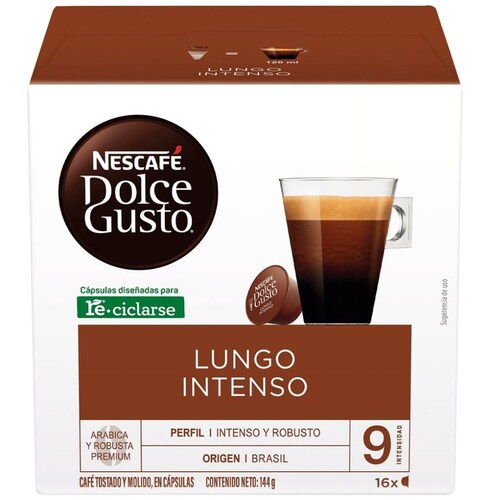 Cápsula Lungo Intenso Nescafe Dolce Gusto