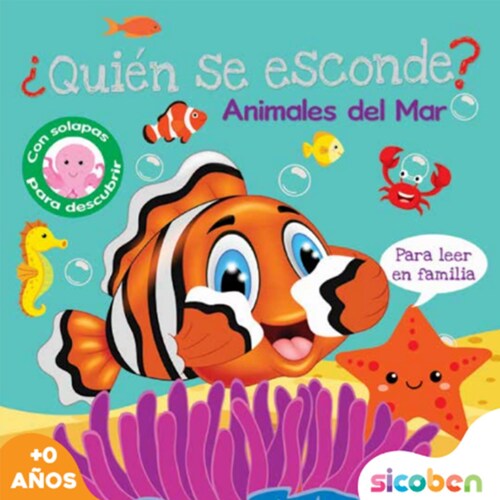 Libro de Cuentos Quien Se Esconde 20X20Cm 10 Páginas 4 Modelos Wizzdom