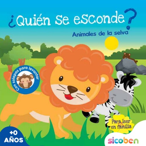 Libro de Cuentos Quien Se Esconde 20X20Cm 10 Páginas 4 Modelos Wizzdom