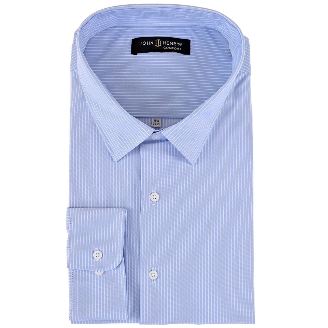 Camisa de Vestir Azul John Henry Slim Fit para Hombre