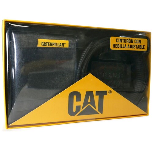 Set de Cartera Y Cinturón Cat para Hombre