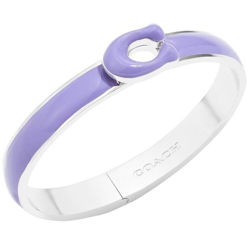 Pulsera Marca Coach Color Plata Acabado Pulido
