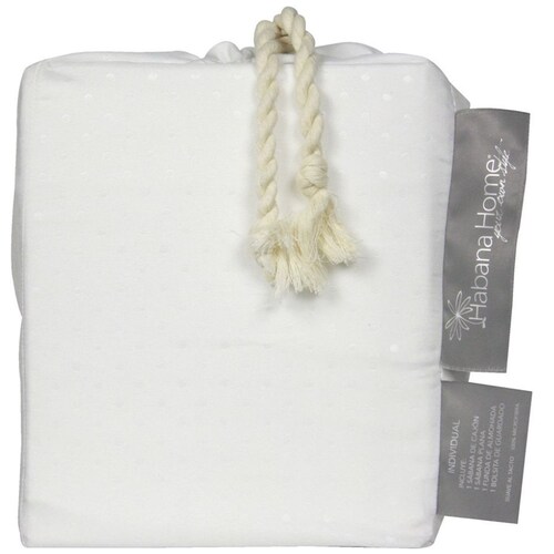 Juego de Sábanas Blanco Habbana Home - Queen Size