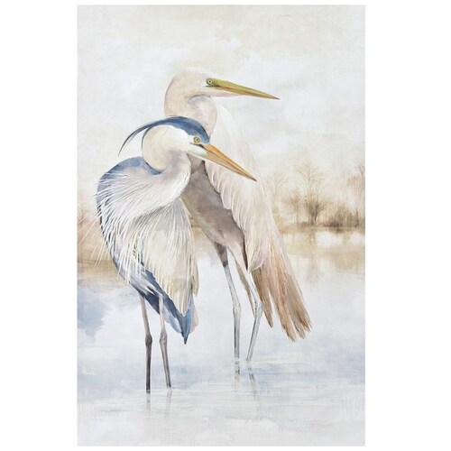 Cuadro Aves Y Oceano Vintage Home