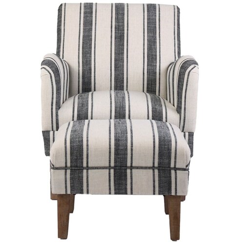 S2 Sillón + Taburete Gisell Stripe Vintage Home