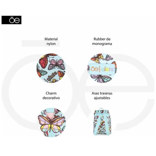 Mochila Tipo Backpack Maviny Rosa Cloe