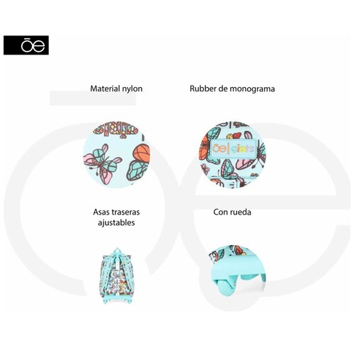 Mochila Tipo Backpack Rod Maviny Menta Cloe