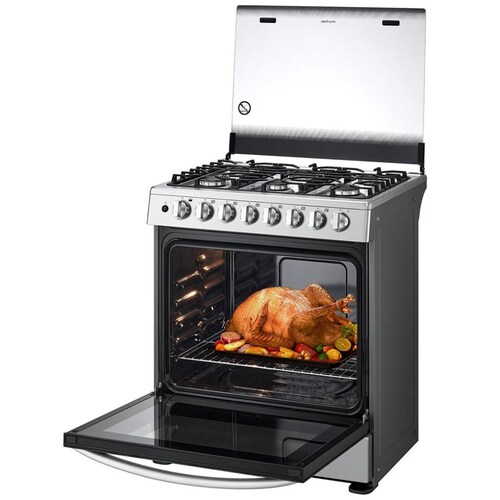 Estufa 6 Quemadores con Puerta Acabado Espejo 5.2 P2 Acero Inoxidable  Lrgz5255S LG