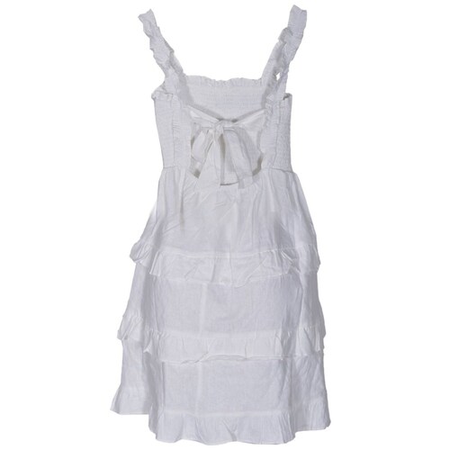 Vestido Corto para Mujer, con Olanes, Cinta de Amarre y Elástico Philosophy Jr