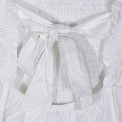 Vestido Corto para Mujer, con Olanes, Cinta de Amarre y Elástico Philosophy Jr