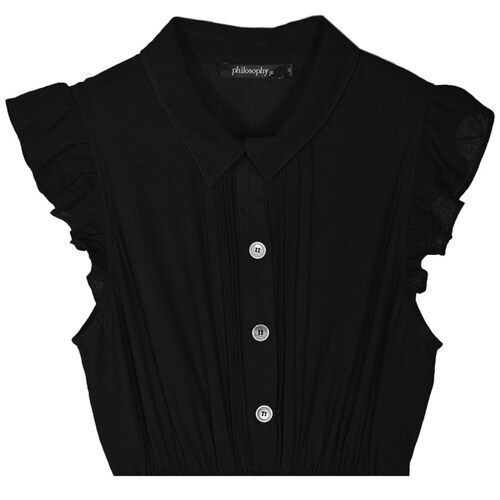 Vestido Largo para Mujer, Liso, con Botones Philosophy Jr
