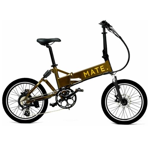 Bicicleta Eléctrica Mate City Olive Gold 250W