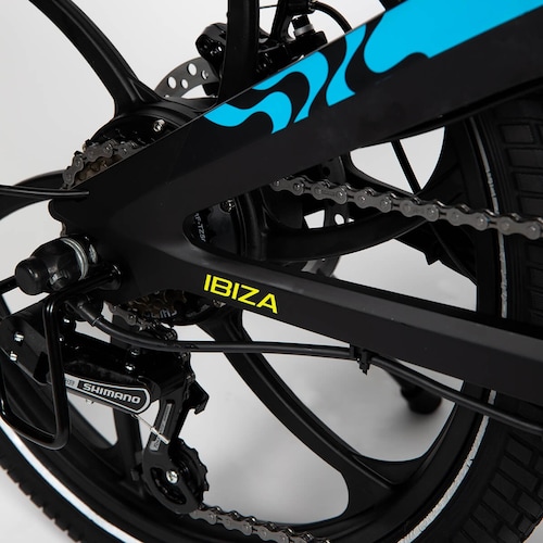Bicicleta Eléctrica Praia Ibiza Black Blue 350W
