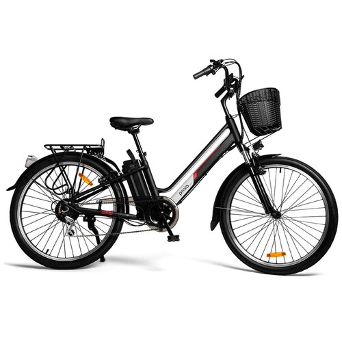 Bicicleta Eléctrica Praia Puka Black Red 350W