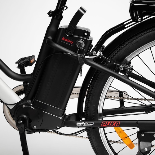 Bicicleta Eléctrica Praia Puka Black Red 350W