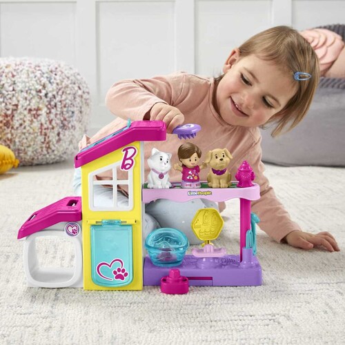 Fisher-Price Little People Set de Juego Barbie Spa Mascotas