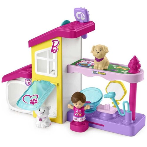 Fisher-Price Little People Set de Juego Barbie Spa Mascotas