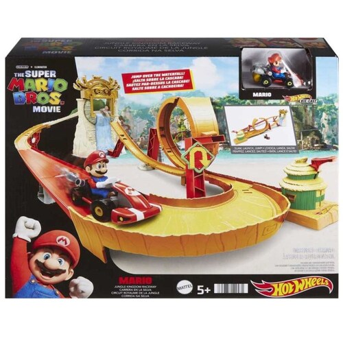 Hot Wheels Mario Kart Pista de Juguete Carrera en la Selva