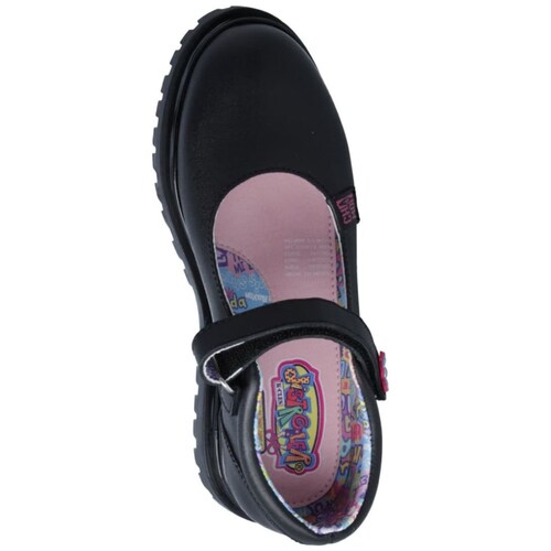 Zapato Escolar con Velcro 18-21 Negro Distroller para Niña