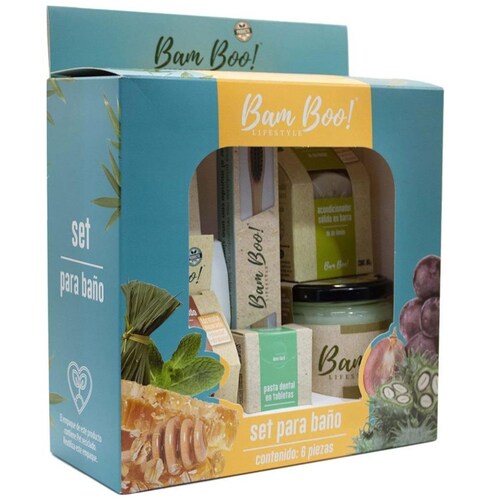 Set para Baño 6 Pzas Bam Boo! Lifestyle