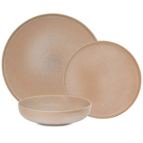 Vajilla Hue Toffee 12 Piezas Salt & Pepper