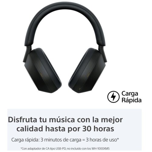 Audífonos Inalámbricos Sony Wh-1000Xm5 Negros