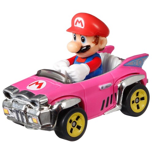 Set 4 Vehículos Mario Kart X Hot Wheels