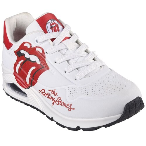 Tenis Casual Rolling Stones Blanco Skechers