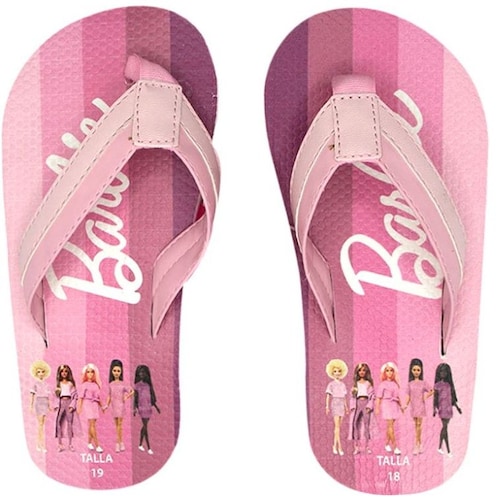 Sandalia Flip Flop 16-21 Rosa Barbie para Niña