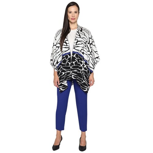 Capa Jacquard Flor Bloques Nottingham Vitos para Mujer