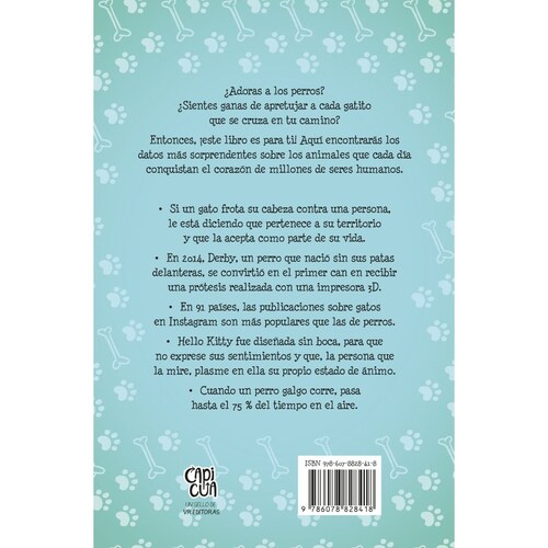1000 Datos Curiosos Tiernos Y Sorprendentes sobre Perros Y Gatos. Vergara & Riba