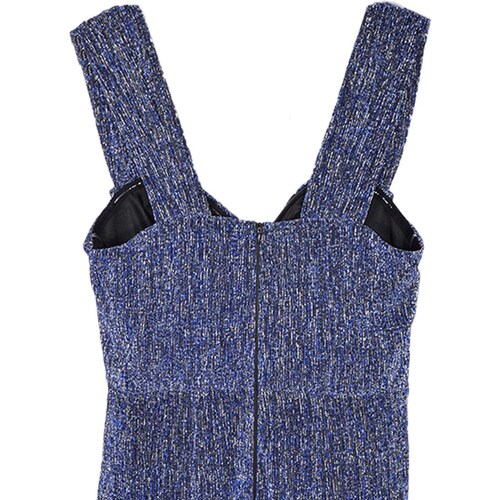 Vestido Largo de Fiesta, Hombro Caído, Metálico, para Mujer Philosophy Jr Nights