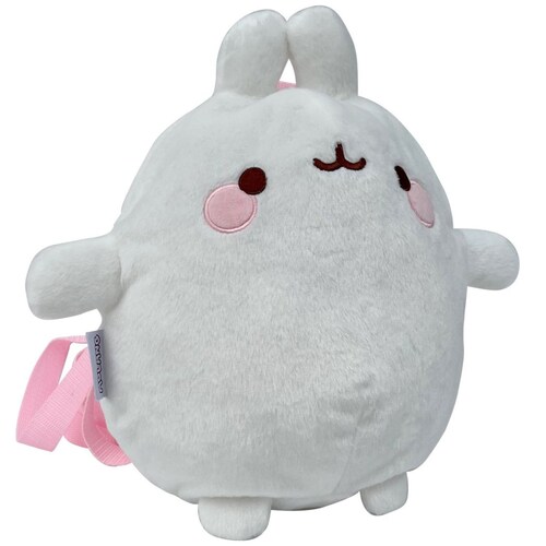 Mochila Peluche Blanco Ab para Primaria Molang