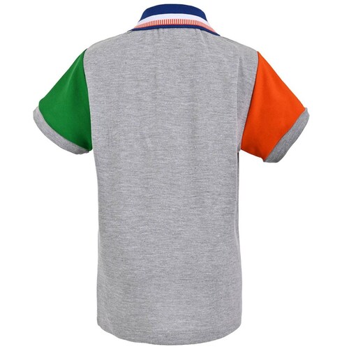Playera Polo Combinada Royal Polo Club para Niño